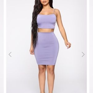 Purple Two Piece Set